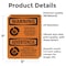 Signmission Chock Wheels Of Truck Or Trailer Bilingual OSHA Warning Sign, Vinyl Decal, 5in W x 7in L, 2PK OS-2PACK-WS-D-57-L-12522 - alternate 2